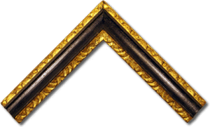 Ebony and Gilded 18th Century Frame